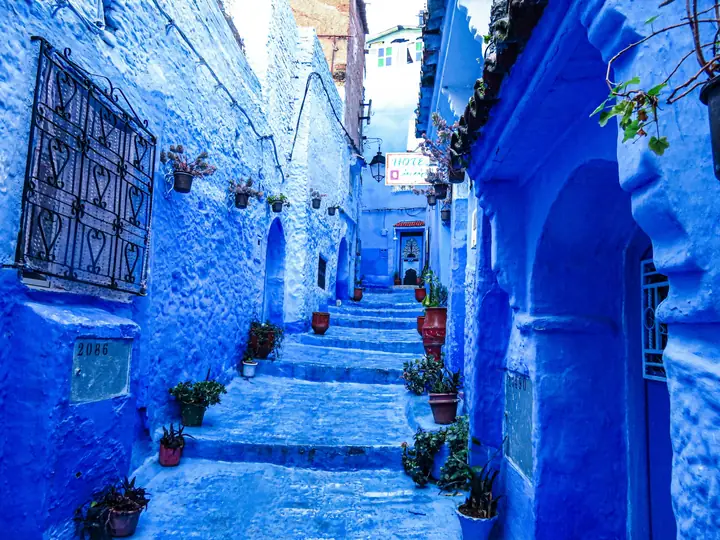 Callejuela azul de Chefchaouen