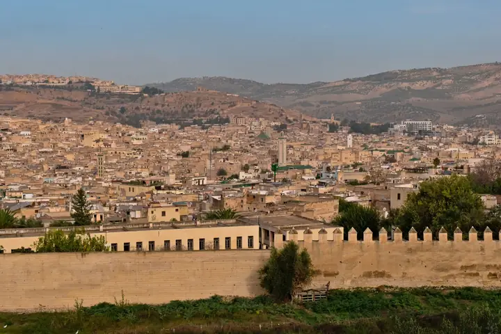 Vista panorámica de la medina de Fez