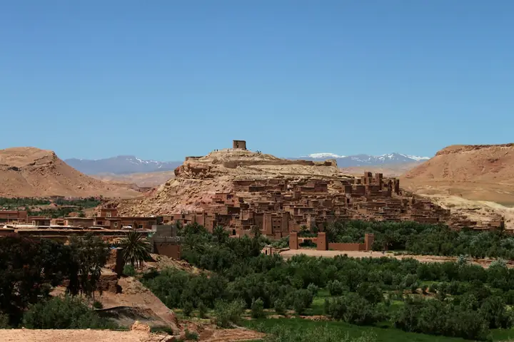 Ait Benhaddou y su palmeral, en la región de Ouarzazate